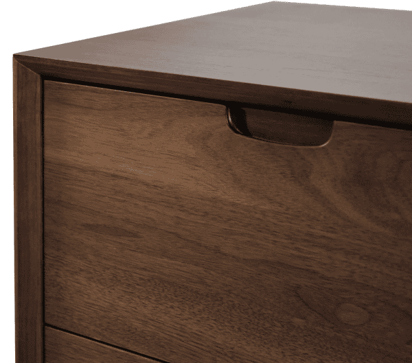 LIV Wooden 3 Drawer Dresser - Walnut - Image 4